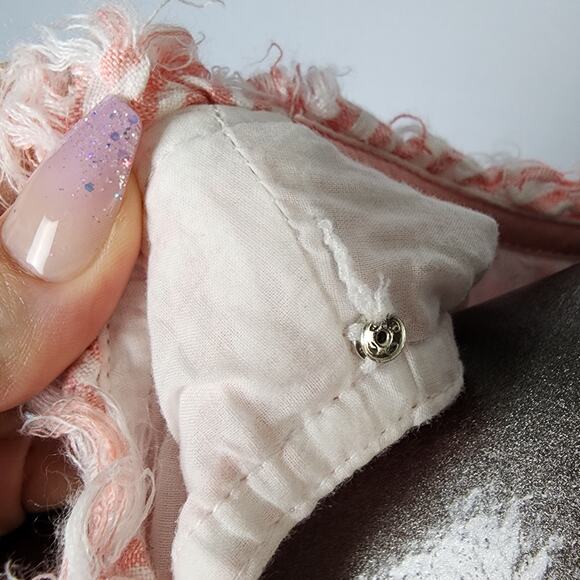 Tommy Bahama Mini Cabana Pink Striped Linen Fringe Shift Dress | Women's S/P - Picture 15 of 15